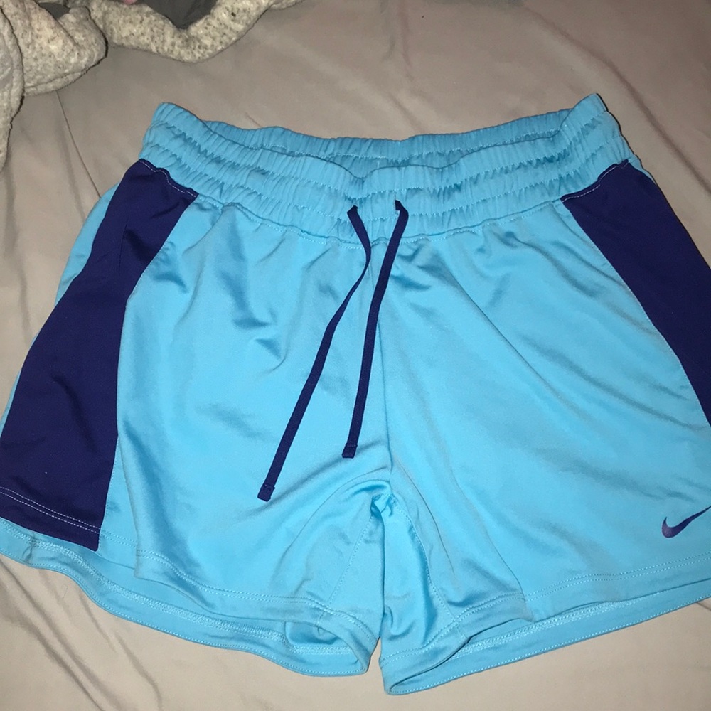 Blue nike shorts